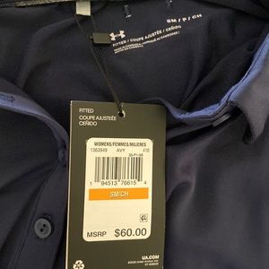 NWT under armour navy blue women’s golf polo. Open to offers.
